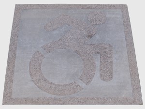 concrete handicap space 3D Model