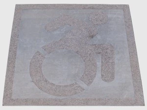 concrete handicap space 3D Model
