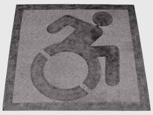 concrete handicap space 3D Model