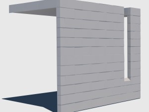 metal tiled wall Model 3D