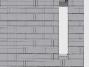 metal tiled wall Model 3D