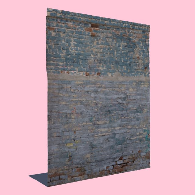 cool brick wall 3D Model .c4d .max .obj .3ds .fbx .stl .blend 