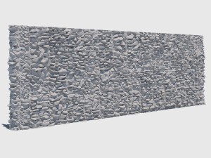 gray stone wall Modelo 3D