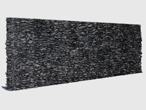 gray stone wall Modelo 3D