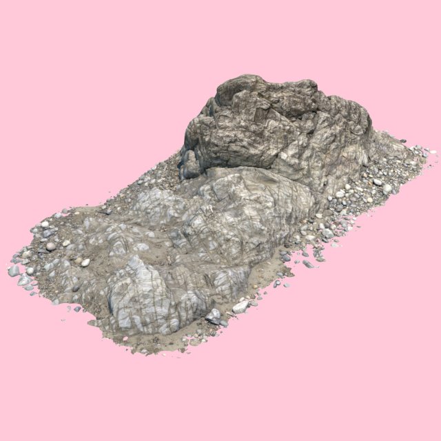billy ocean rock 3Dモデル .c4d .max .obj .3ds .fbx .stl .blend 