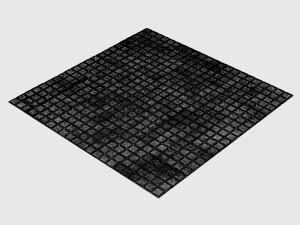 square tiled sidewalk 3D 모델