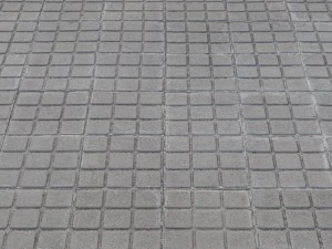 square tiled sidewalk 3D Model
