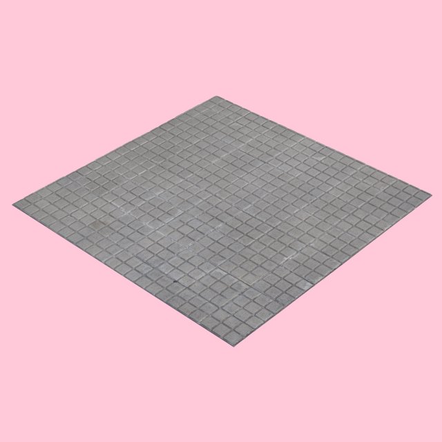 square tiled sidewalk 3D 모델 .c4d .max .obj .3ds .fbx .stl .blend 