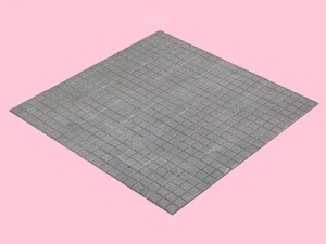 square tiled sidewalk 3D Model
