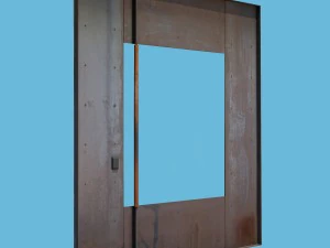 porta metallica quadrata Modello 3D