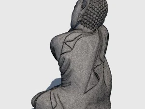 휴식 부처님 3D 모델