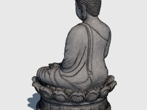 earth touching buddha 3D Model