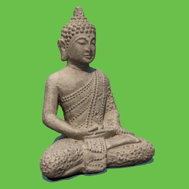 lotus buddha 3D Model .c4d .max .obj .3ds .fbx .stl .blend 
