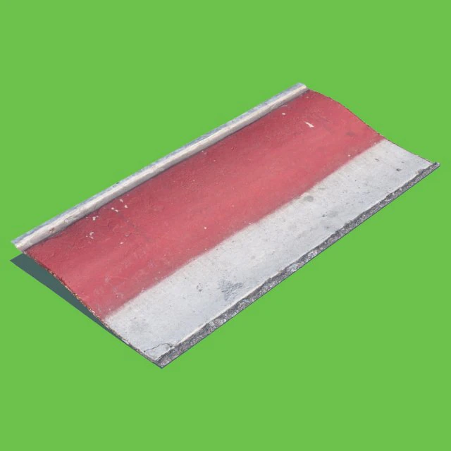 bordillo rojo liso Modelo 3D .c4d .max .obj .3ds .fbx .stl .blend 