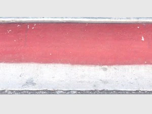 bordillo rojo liso Modelo 3D