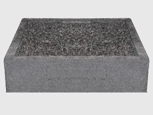concrete planter square 3D Model