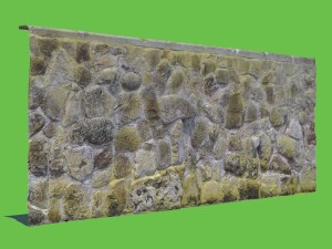 mossy stone wall 3D Модель