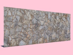 colorful stone wall 3D Model