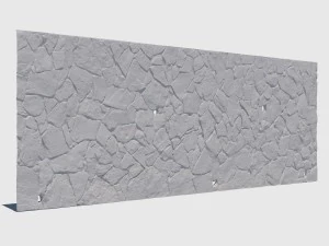 colorful stone wall 3D Model