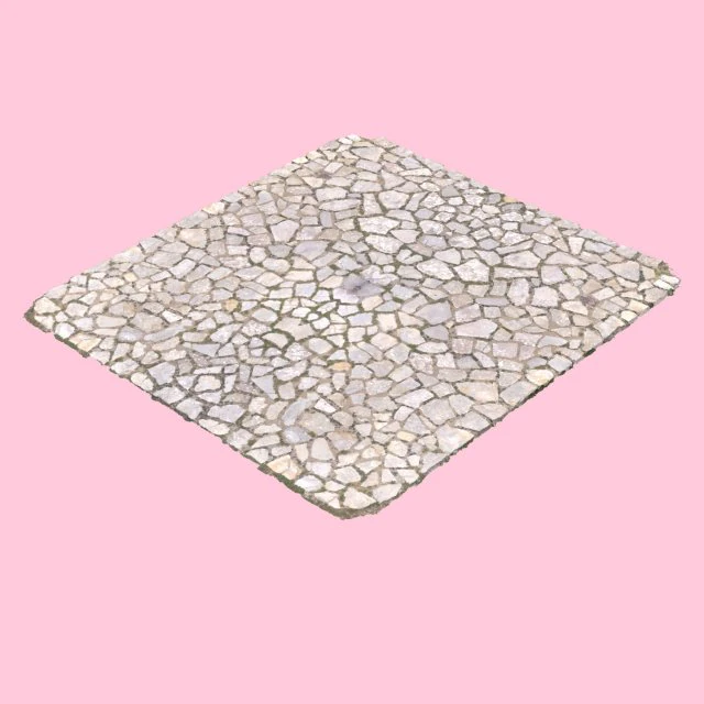 cobblestone square 3D Model .c4d .max .obj .3ds .fbx .stl .blend 