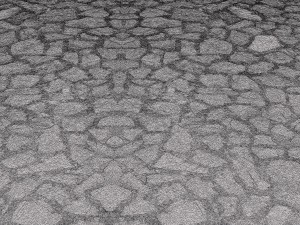 cobblestone square Model 3D