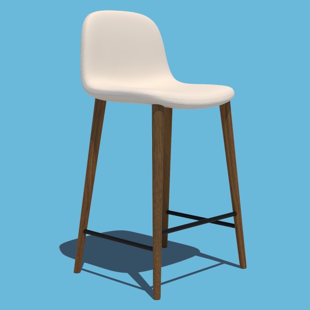 bar stool chair 3D 模型 .c4d .max .obj .3ds .fbx .stl .blend 