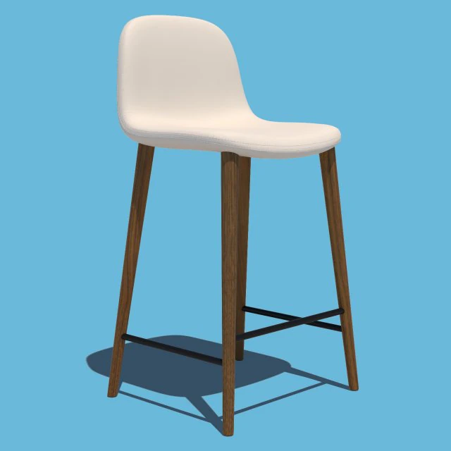 bar stool chair 3D Model .c4d .max .obj .3ds .fbx .stl .blend 