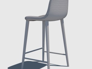 bar stool chair 3D 模型