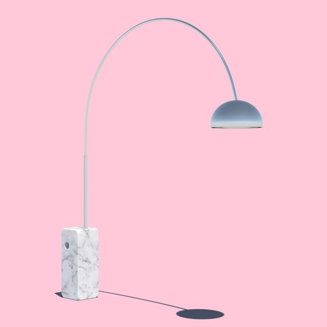 modern arch lamp 3D मॉडल .c4d .max .obj .3ds .fbx .stl .blend 