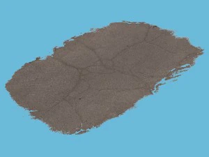 pavimento agrietado Modelo 3D
