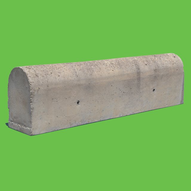 concrete road barrier Model 3D .c4d .max .obj .3ds .fbx .stl .blend 