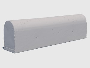 concrete road barrier Model 3D