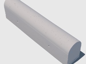 concrete road barrier Model 3D
