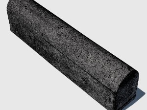 concrete road barrier Model 3D