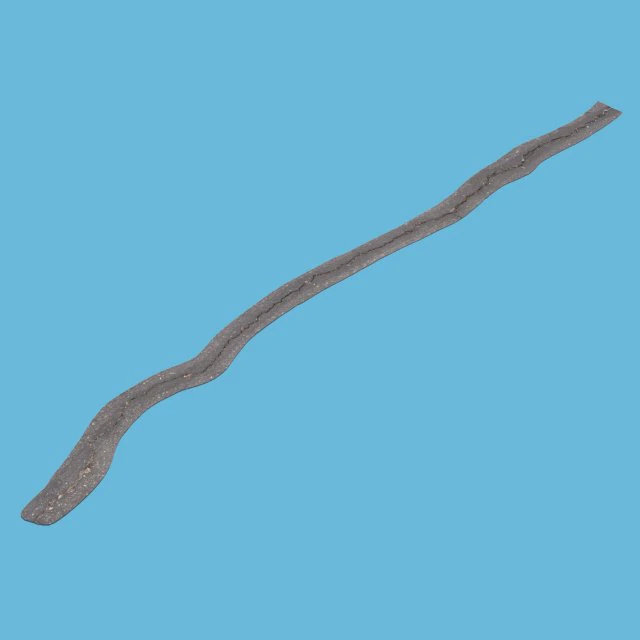 long crack in asphalt 3D Model .c4d .max .obj .3ds .fbx .stl .blend 