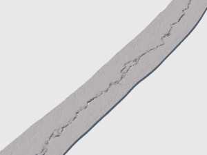 long crack in asphalt Modelo 3D