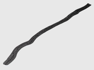 long crack in asphalt 3Dモデル