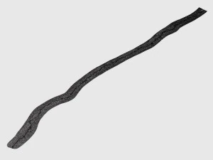 long crack in asphalt 3D Model