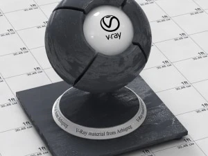 vray 재료 - 장식용 벽 석고 CG 텍스쳐