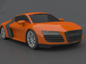 audi r8 blend obj maya fbx Model 3D