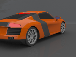 audi r8 blend obj maya fbx Modelo 3D