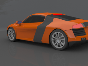 audi r8 blend obj maya fbx Modelo 3D