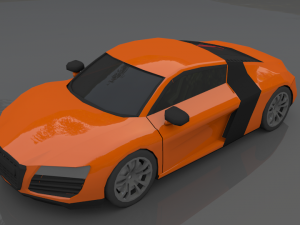 audi r8 blend obj maya fbx Modelo 3D