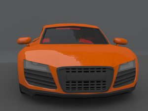 audi r8 blend obj maya fbx Modelo 3D