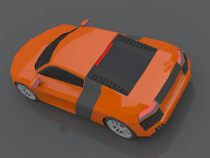 audi r8 blend obj maya fbx Modelo 3D
