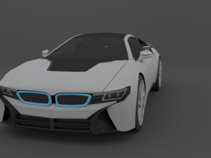 bmw i8 files blend obj maya fbx 3D Модель
