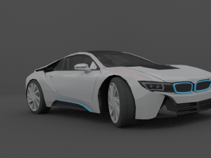 bmw i8 files blend obj maya fbx 3D Модель