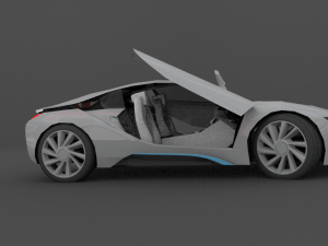bmw i8 files blend obj maya fbx 3D Модель