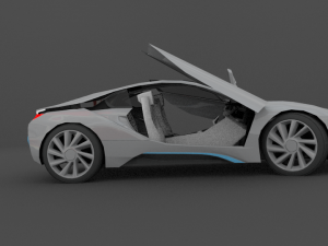 bmw i8 files blend obj maya fbx 3D Модель