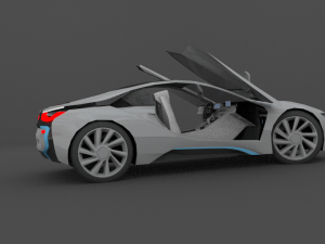 bmw i8 files blend obj maya fbx 3D Модель